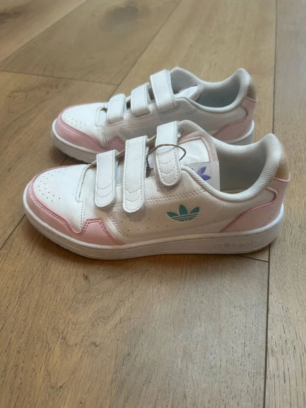 Kids Adidas -(PS) adidas originals NY 90 'White Purple Pink GY1173 - Size 3
